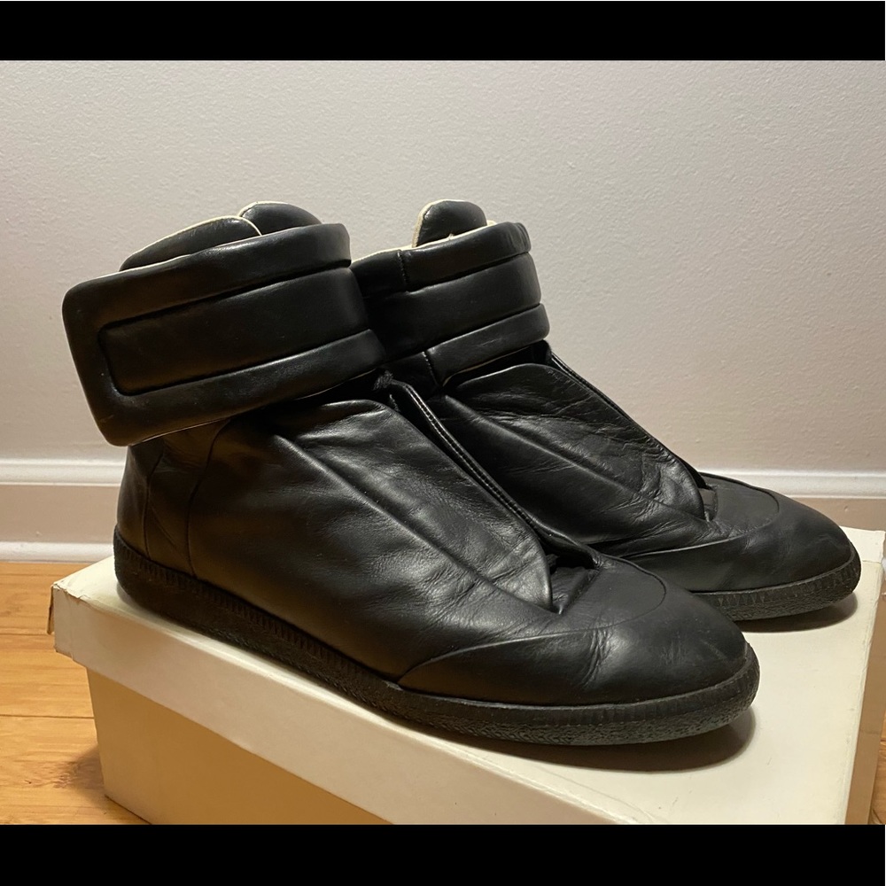 Mason Martin Margiela high top black sneakers